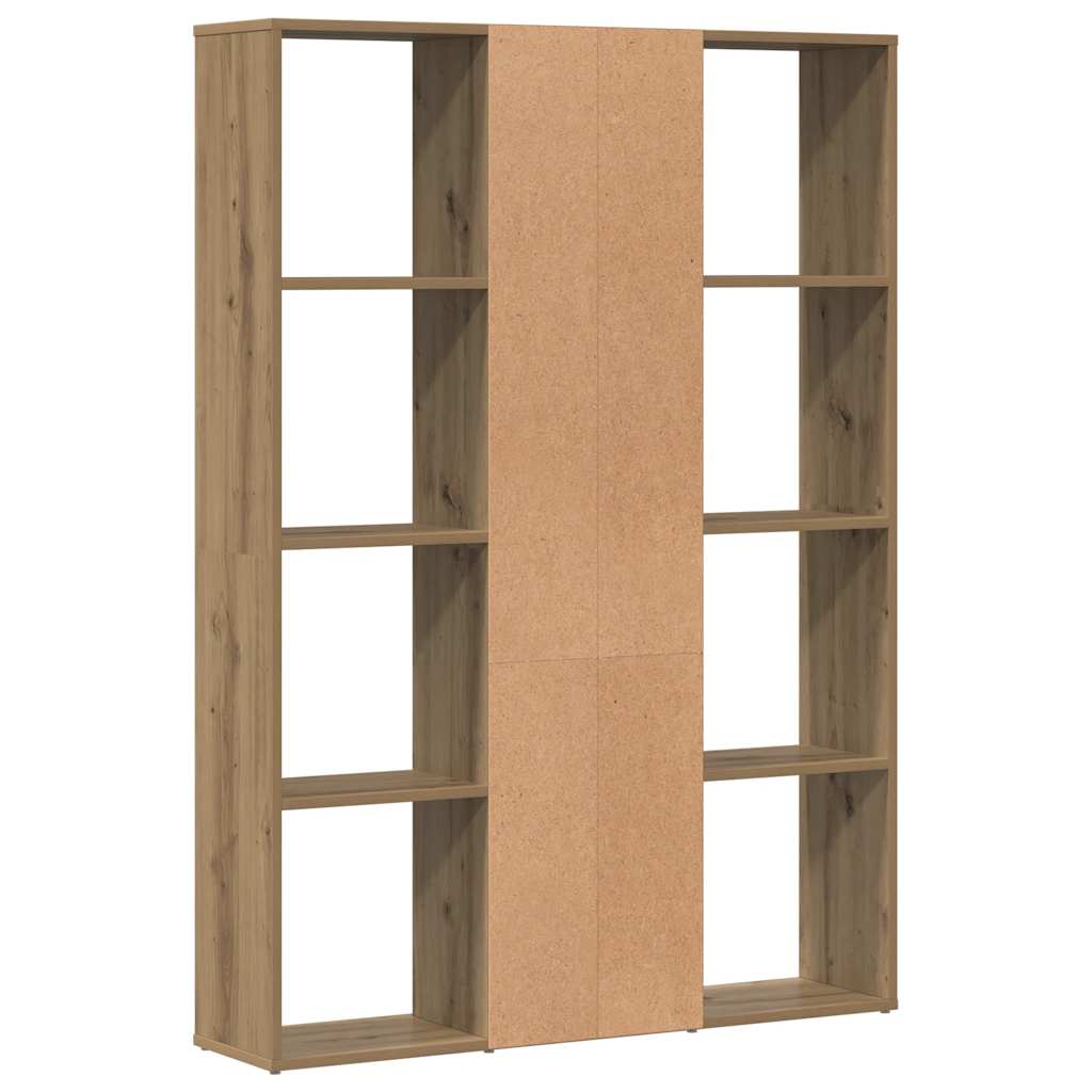 Room Divider/Book Cabinet Artisan Oak 100x24x140 cm Engineered Wood